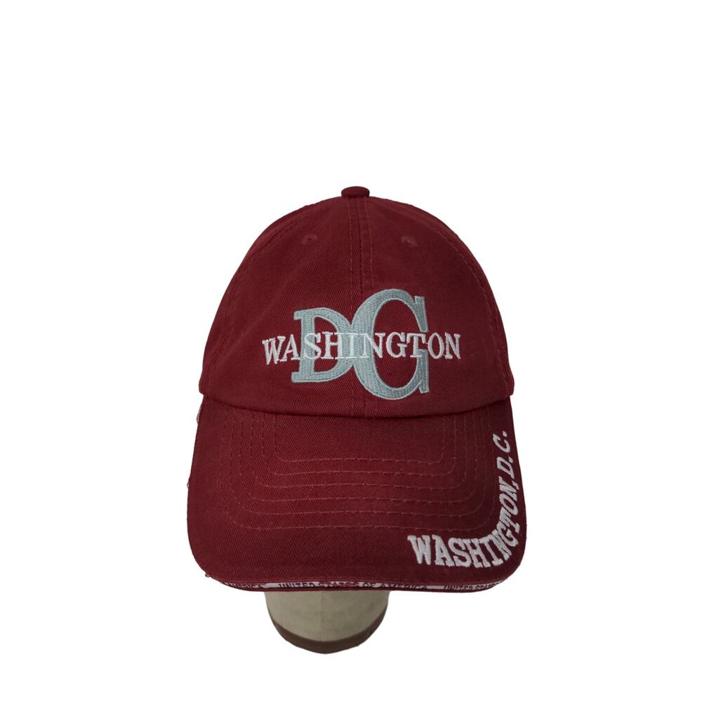 I Heart DC Washington DC Slideback Hat Red Patriotic American Flag Embroidered